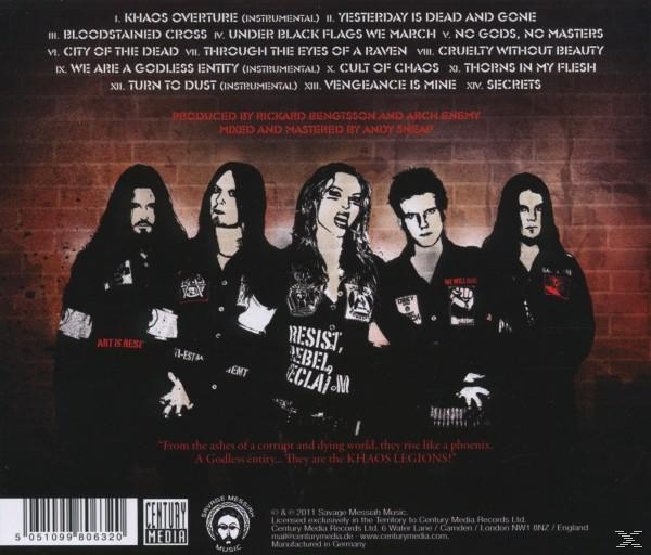 Albumcover. Bandmitglieder in einer Gruppe. Text: Der Albumtitel hat eine Liste von Songs.