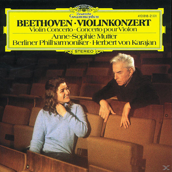 Albumcover mit einem Mann und einer Frau in einem Konzertsaal.