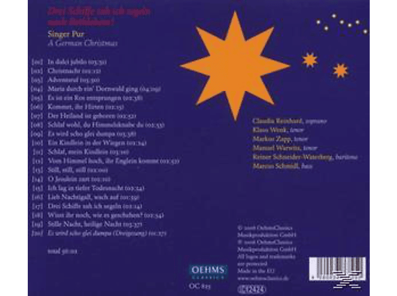 Thumbnail - Singer Pur - Drei Schiffe Sah Ich Segeln Nach Bethlehem! (CD)