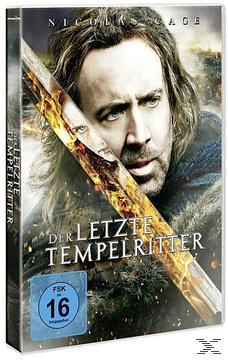 DVD-Hülle des Films 'Der letzte Tempelritter'. Nicolas Cage hält ein feuriges Schwert.