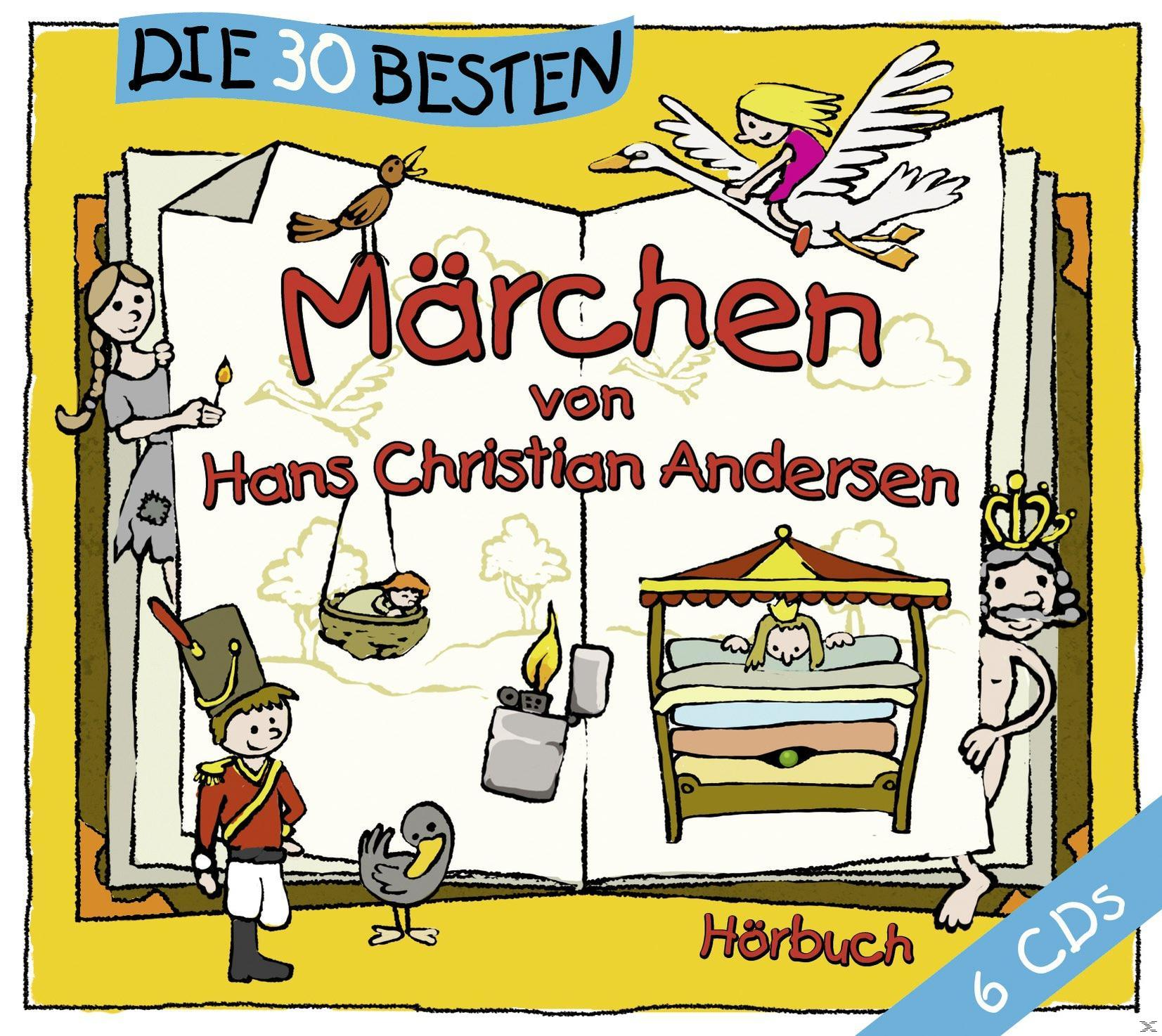 Albumcover mit Illustrationen von Märchenfiguren und einem Buch.
