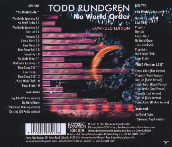 Todd Rundgren - No World Order (Expanded & Remastered) [Original Recording R  - (CD)