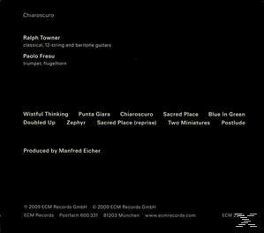 TOWNER,RALPH & FRESU,PAOLO - Chiaroscuro  - (CD)