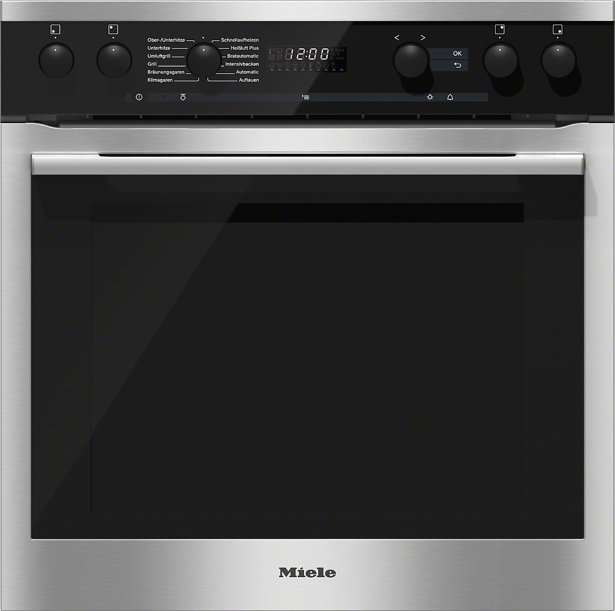 MIELE H 6166 E + KM 6003 LPT, Einbauherdset (Glaskeramikkochfeld, A+, 76 l)