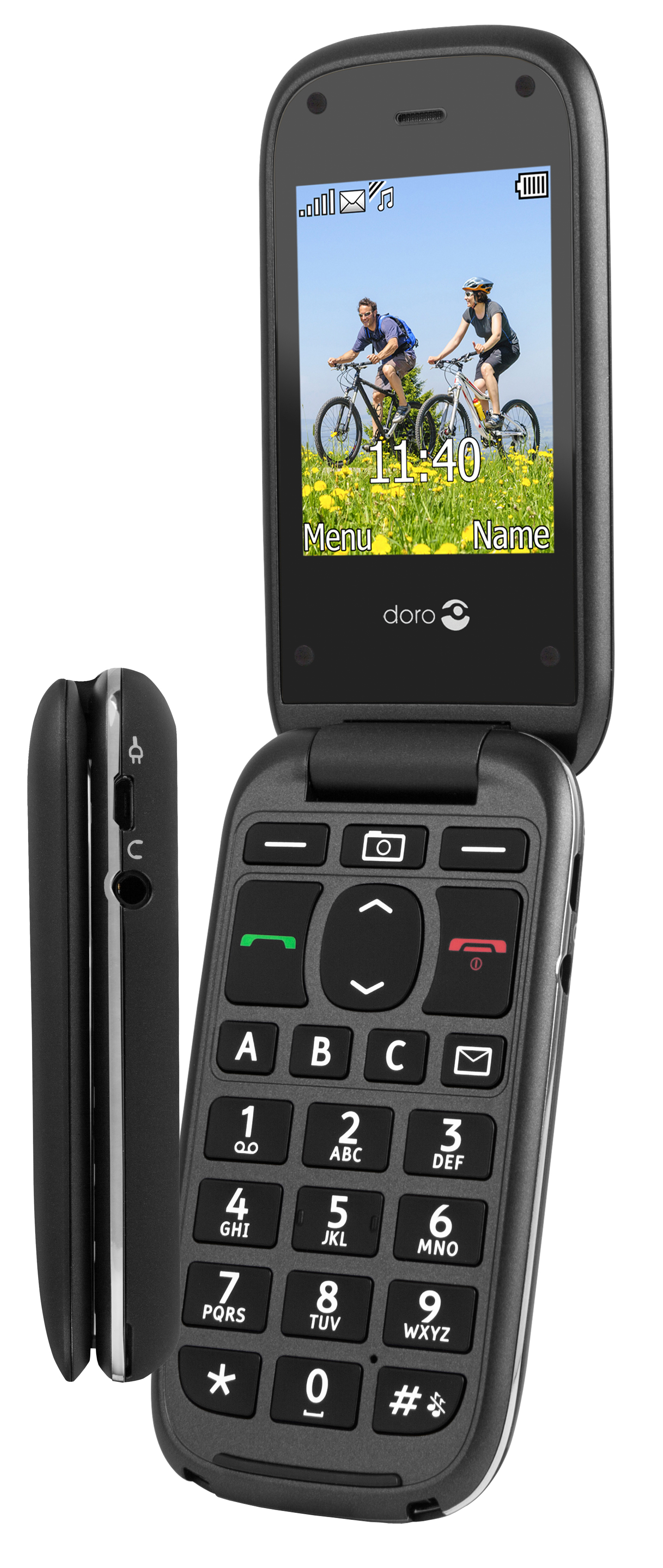 DORO PhoneEasy 613 Seniorenhandy, Schwarz
