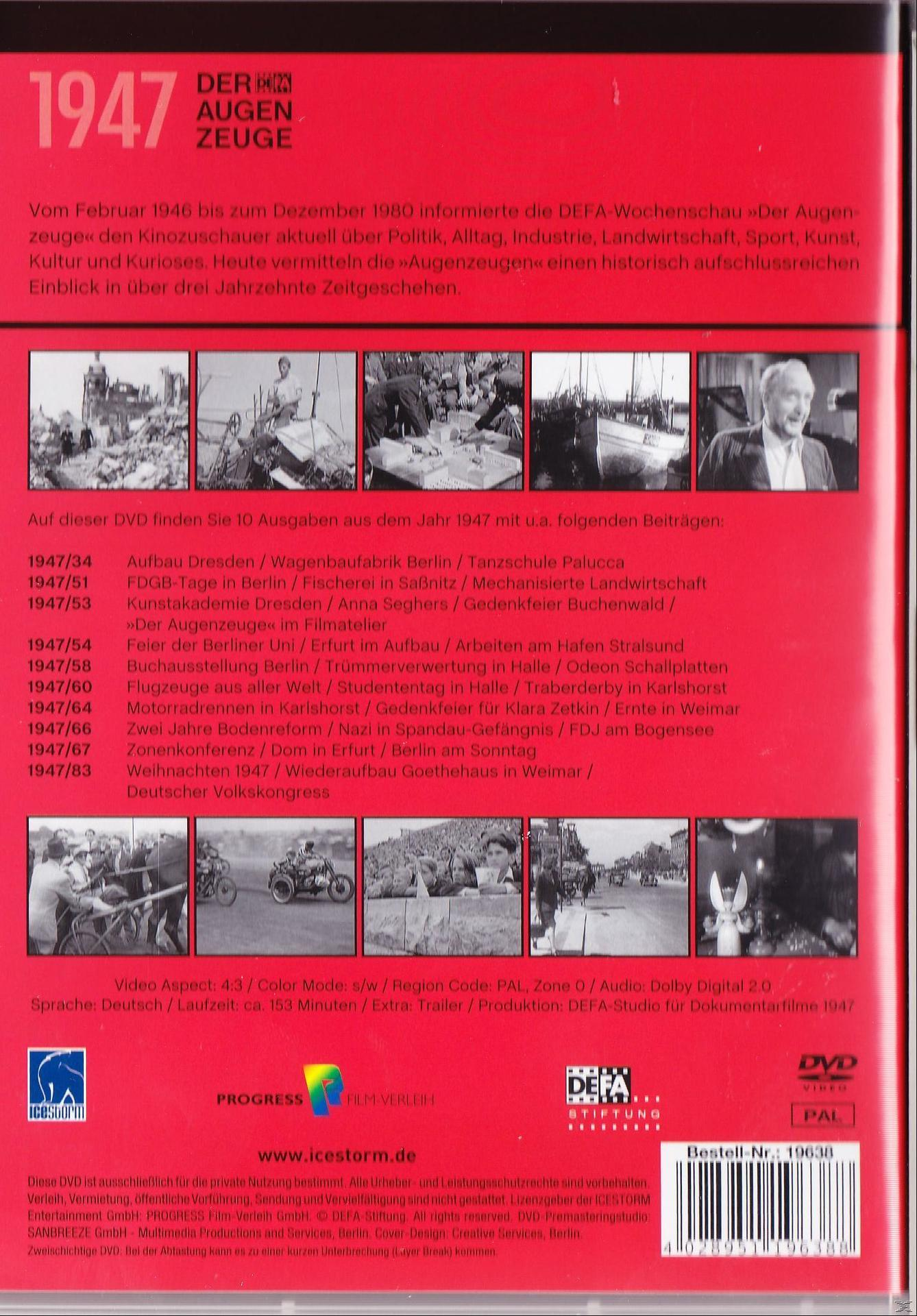 Augenzeuge Der 1947 DVD