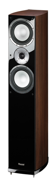 MAGNAT Quantum 675 1 Stück Standlautsprecher (2,5 Wege Bassreflex mit Doppelbass, Pianoschwarz/Esche Dekor Mocca