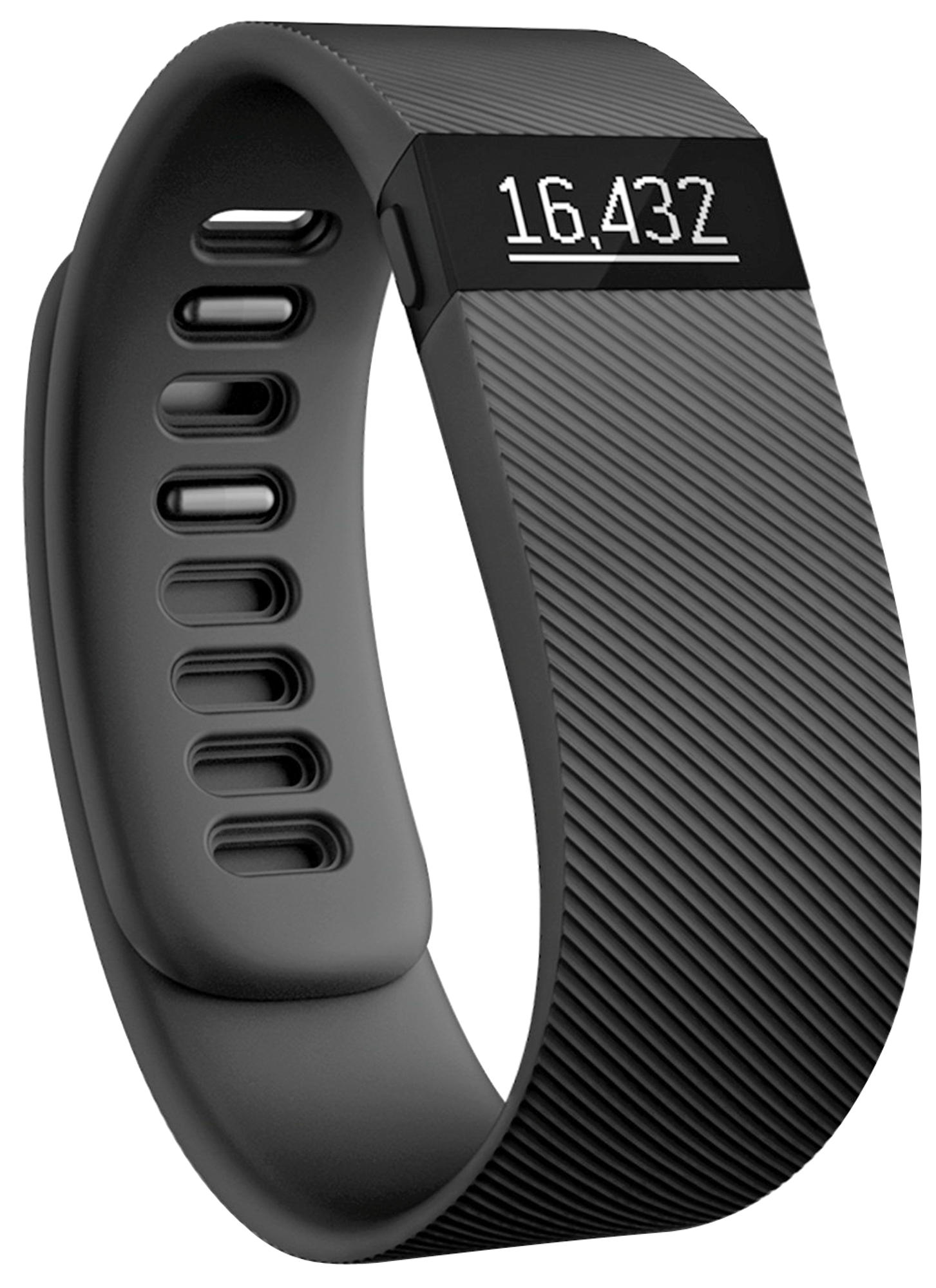 Pulsera de actividad - Fitbit FB404BKL Charge Negra, Inalámbrica, Grande