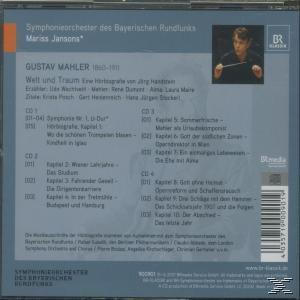 CD-Rückseite mit Titelliste und einem Mann mit Dirigentenstab.