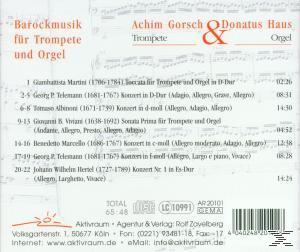 Achim & Donatus Haus Gorsch - Barockmusik Für Trompete Und Orgel  - (CD)