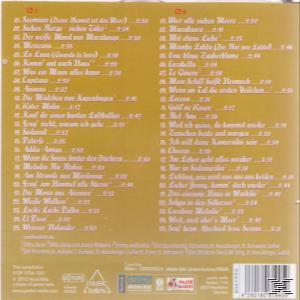 CD-Rückseite mit Titellisten. Goldener Hintergrund mit rosa Text. Enthält 2 CDs.