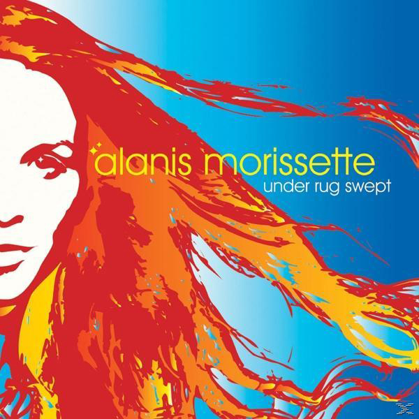 Alanis Morissette album borítója. Arc vörös hajjal, narancs és kék háttérrel.
