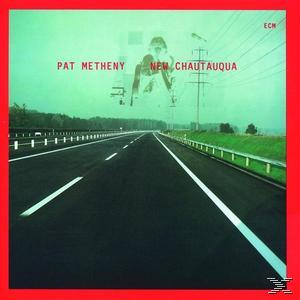 Albumcover: Straße, Himmel und Stromleitungen. Titel: Pat Metheny, New Chautauqua.