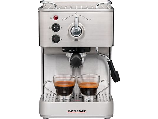 GASTROBACK Design Espresso Plus Espressomaschine (Edelstahl, 1250 Watt, 15 bar)