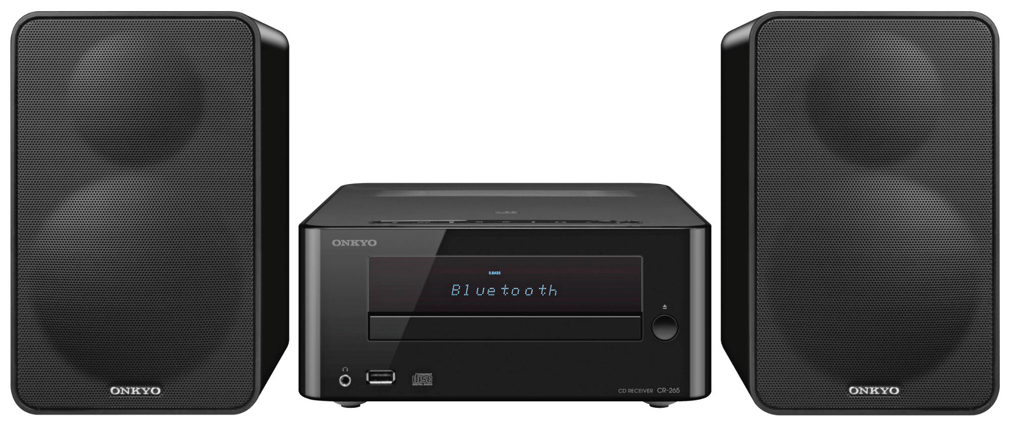 Microcadena | Onkyo CS-265 Negro, Bluetooth, NFC, Lector CD