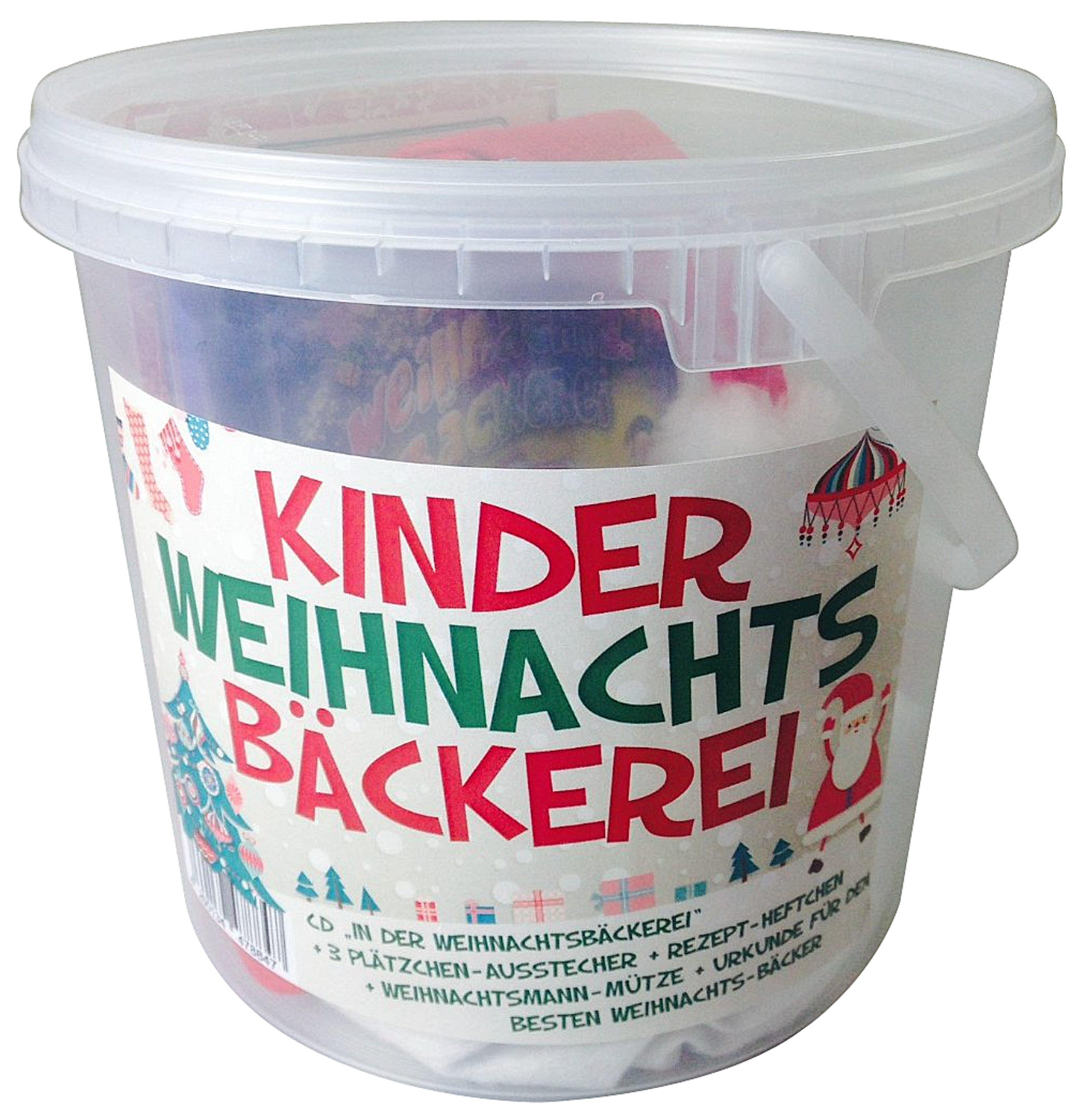 VARIOUS - Kinder Weihnachtsbäckerei Eimer  - (CD + Merchandising)