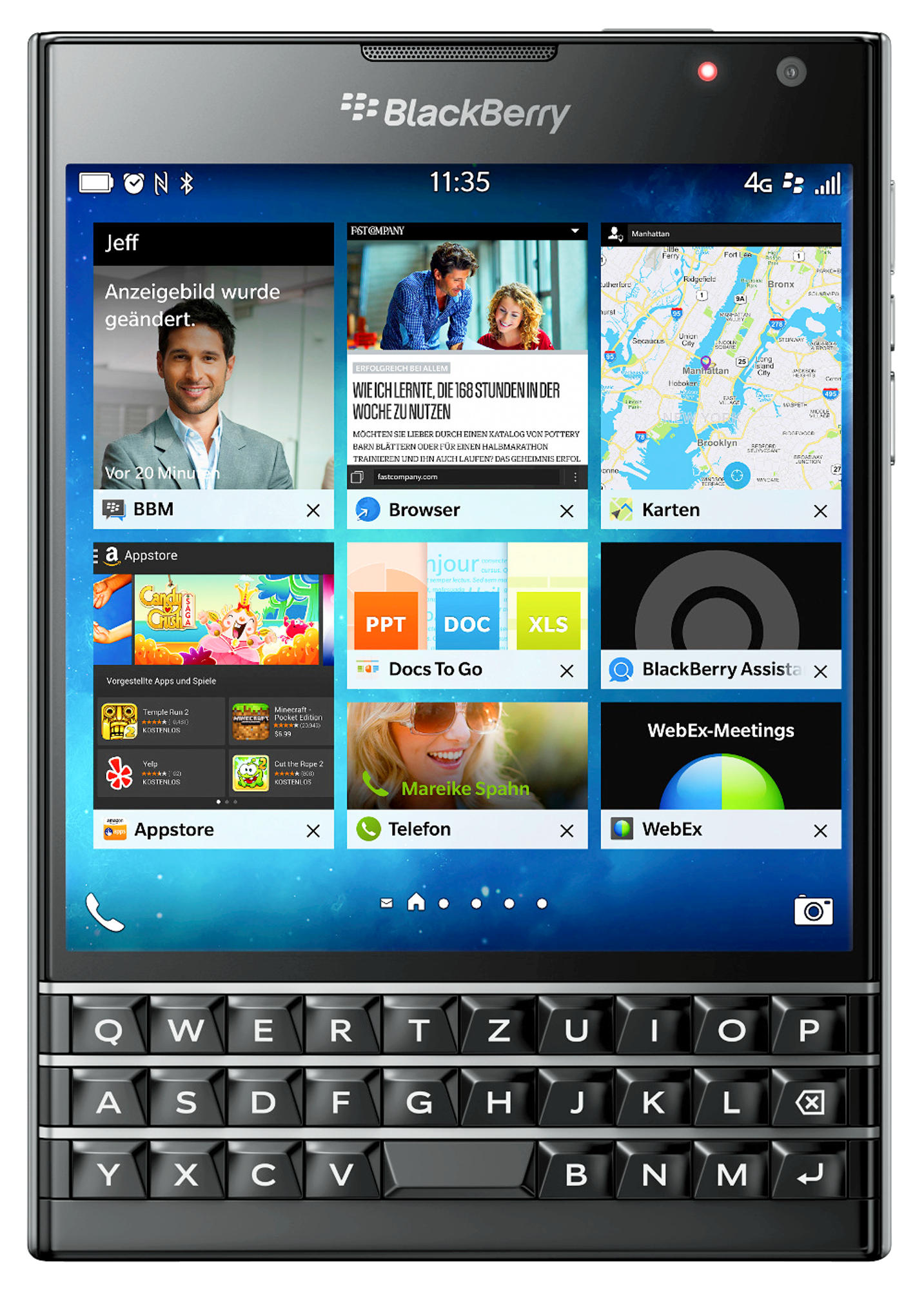 BLACKBERRY Passport 32 GB Schwarz