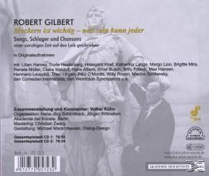 VARIOUS - Meckern ist wichtig-...(Portrait Robert Gilbert)  - (CD)