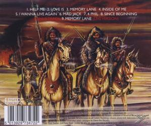 Albumcover: vier Personen reiten mit Speeren auf Pferden. Text: Album-Trackliste.