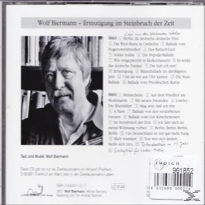 Biermann Wolf | Biermann Wolf - Ermutigung im Steinbruch der Zeit - (CD ...