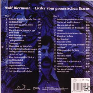 Album-Rückseite mit dem Gesicht eines Mannes und Titelliste.