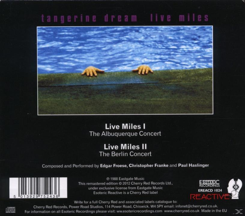 Tangerine Dream - Live Miles  - (CD)