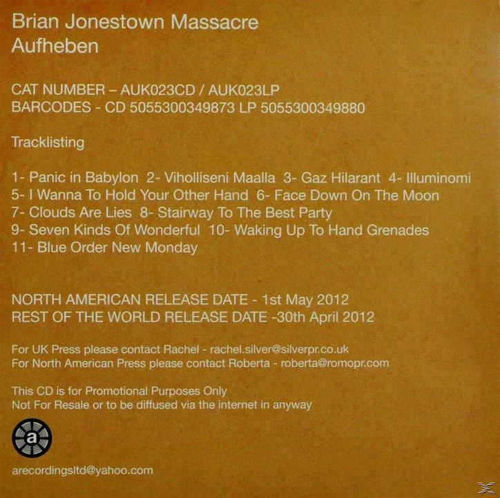 The Brian Jonestown Massacre - Aufheben  - (CD)