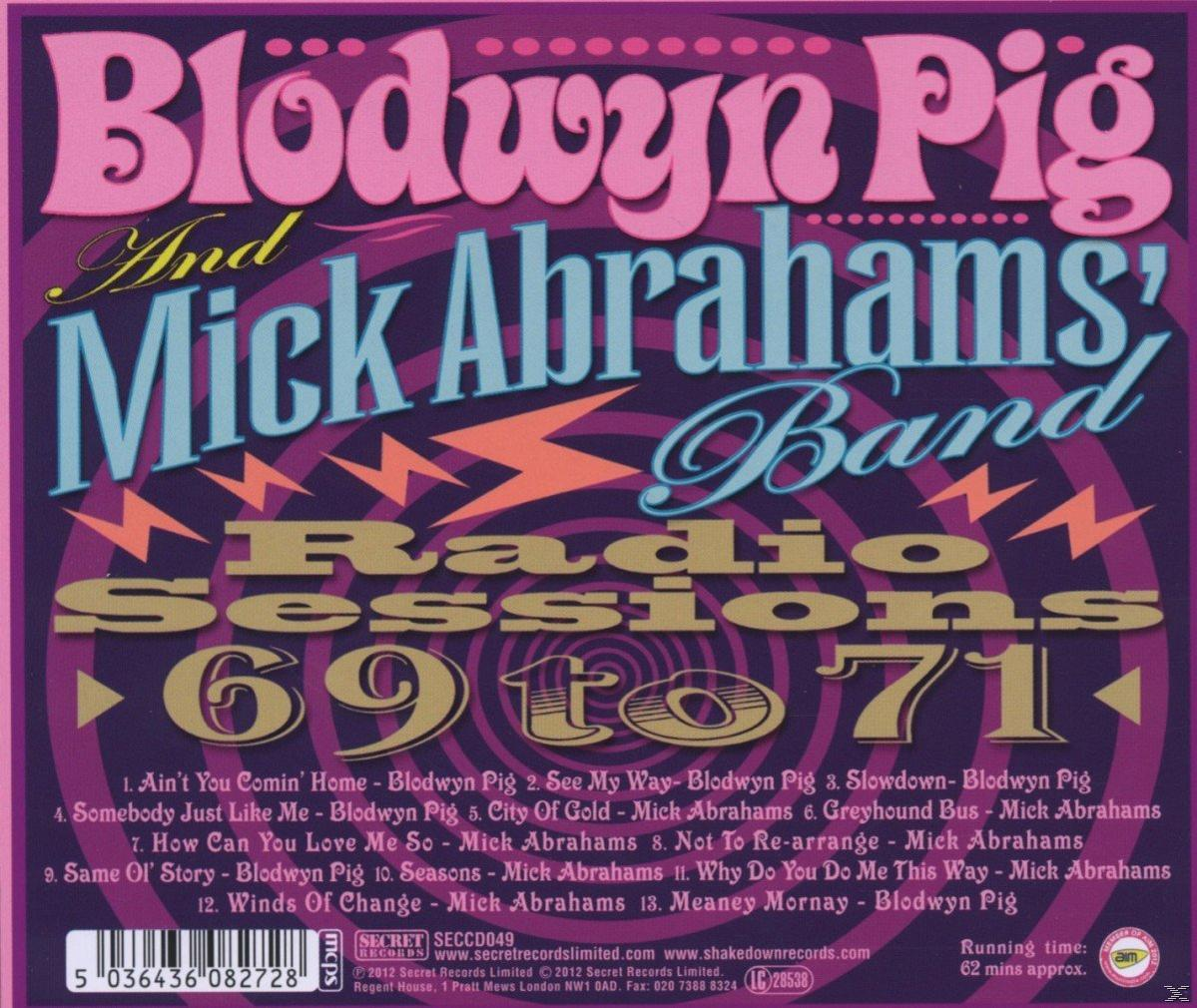 (CD) Sessions & - Radio Mick Abrahams Pig, Band - 1969-1971 Blodwyn