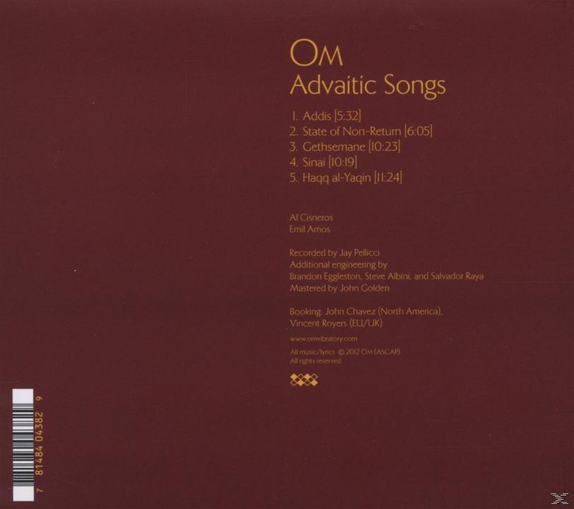 Om - Advaitic Songs  - (CD)