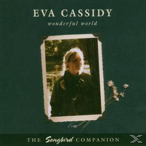Albumcover von Eva Cassidy mit Foto. Die Worte "wonderful world" stehen über dem Foto.