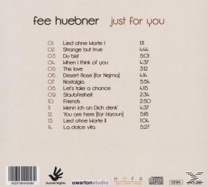 Fee Huebner - Just for you  - (CD)