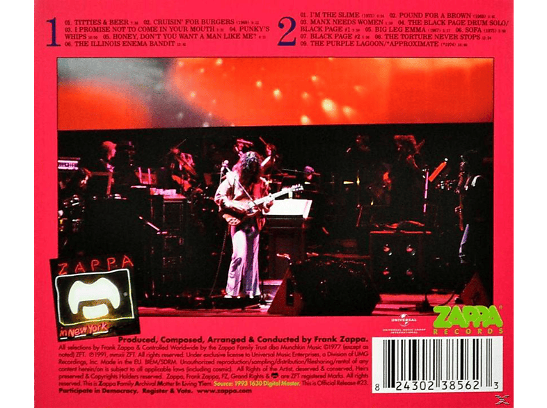 Thumbnail - Frank Zappa - In New York (CD)