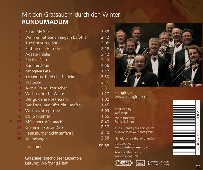 Grassauer Blechbläser Ensemble - Rundumadum  - (CD)
