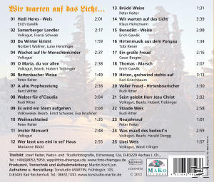 RAINBACHER DREIGSANG/KIRCHLEITN/LAUBEN - Wir Warten Auf Das Licht...  - (CD)