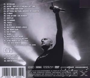 Albumcover mit Mann, der Mikrofon hält. Text und Trackliste sind sichtbar.
