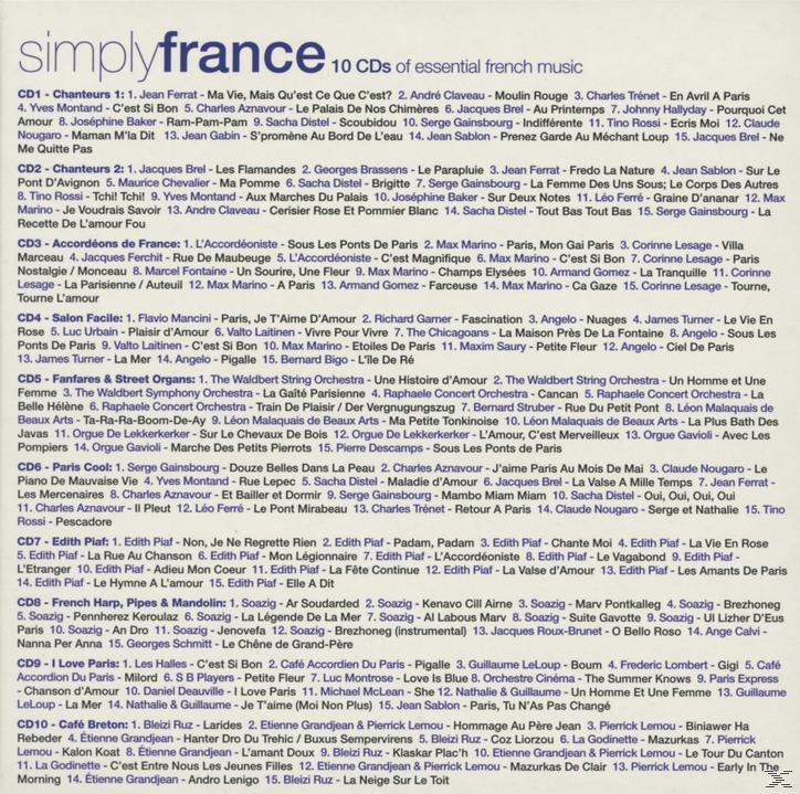 VARIOUS - Simply France  - (CD)