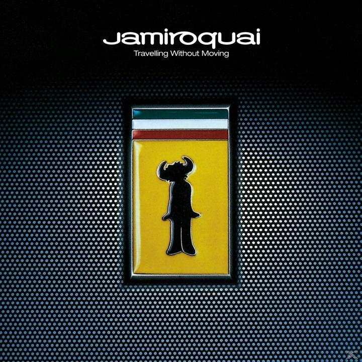 Pochette d'album : Logo Jamiroquai sur un carré jaune, sur fond gris.