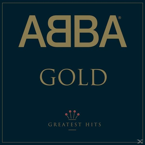 Albumhoes met 'ABBA' in gouden letters, met 'GOLD' eronder. Daaronder 'GREATEST HITS'.