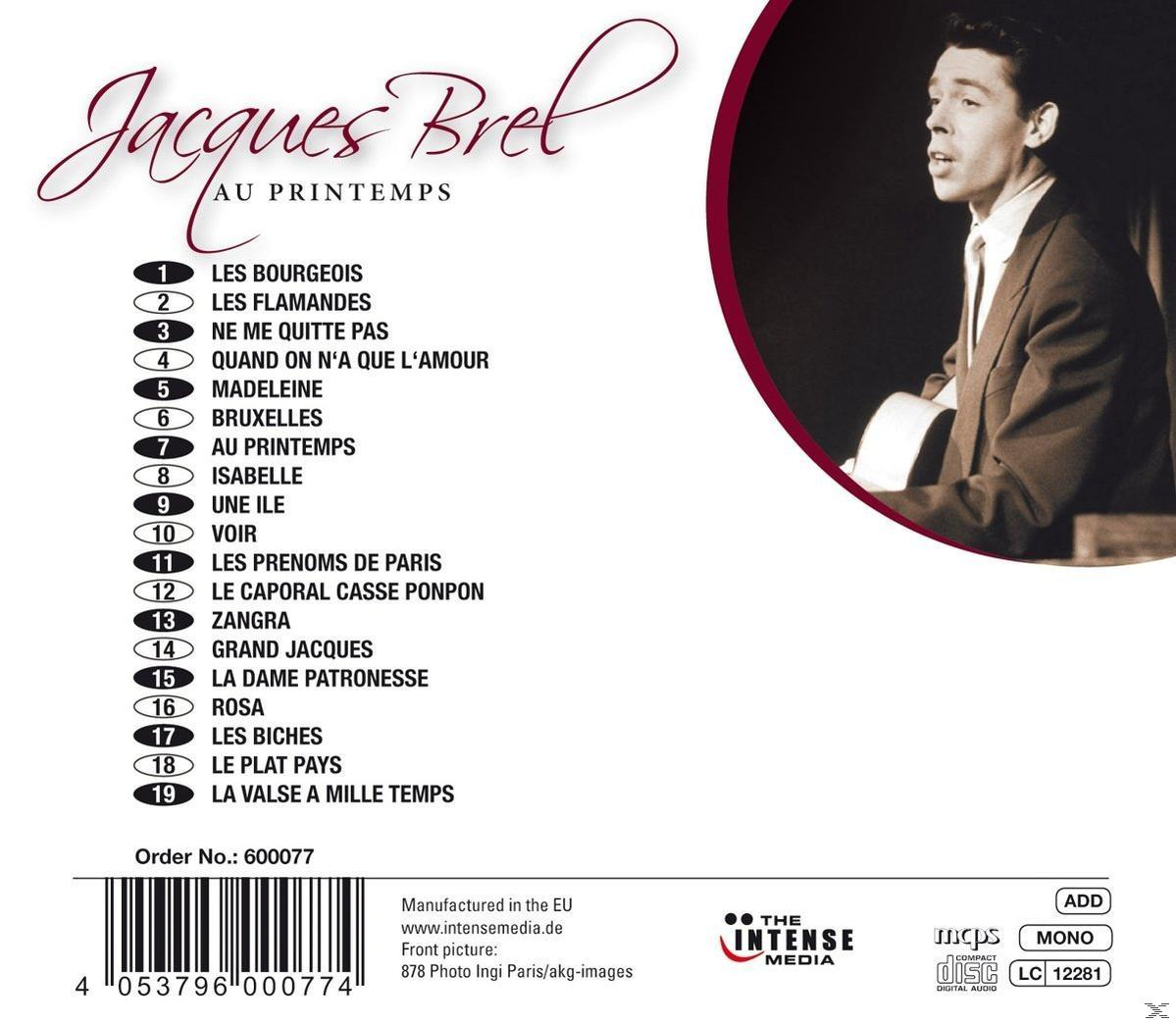 Jacques Brel - Au Printemps  - (CD)