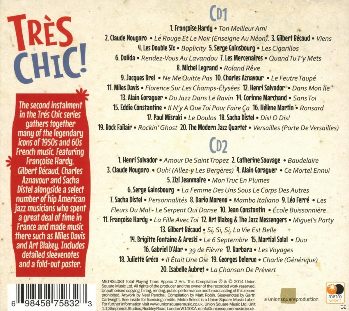 Albumhoes met tekst. Het is een compilatie van Franse muziek.