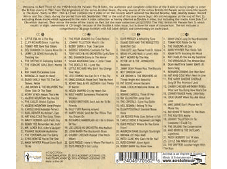 P.3: (CD) Parade:B The - - Hit Sept-Dec 1962 British VARIOUS Sides