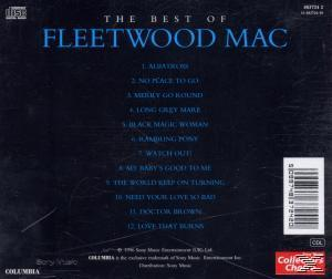 A "The Best of Fleetwood Mac" album hátlapja, számlistával.