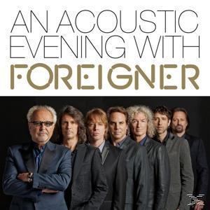 An Acoustic Evening with Foreigner: Bandfoto mit sieben Männern in Lederjacken.