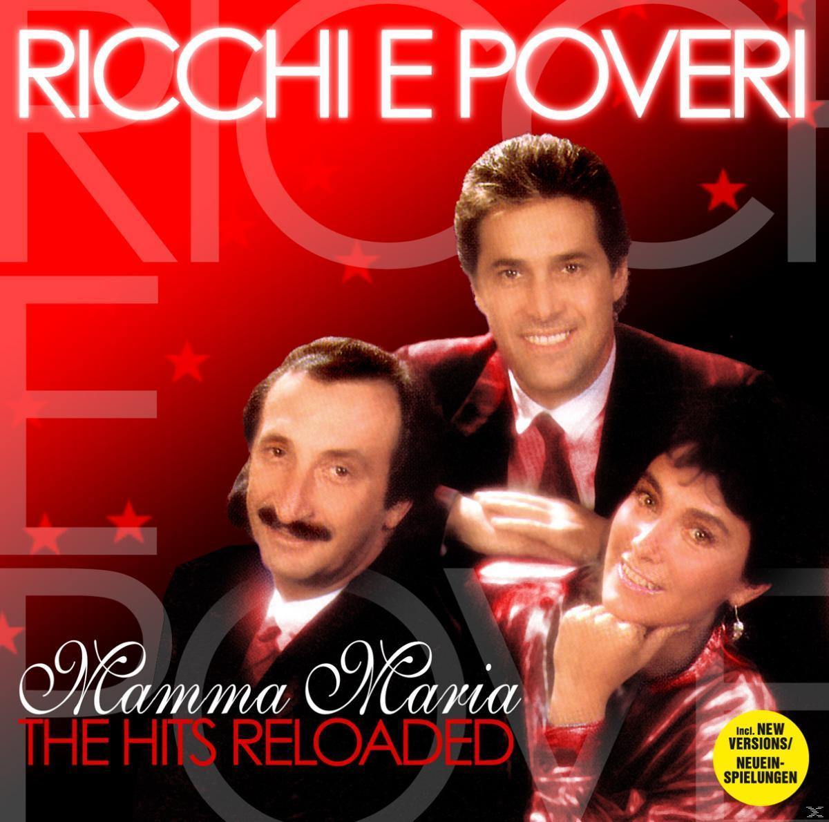 Albumcover mit drei Personen, Text: Ricchi e Poveri, Mamma Maria.