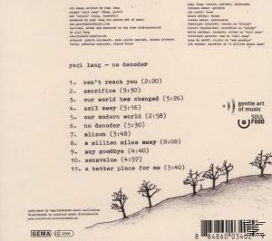 Yogi Lang - No Decoder  - (CD)