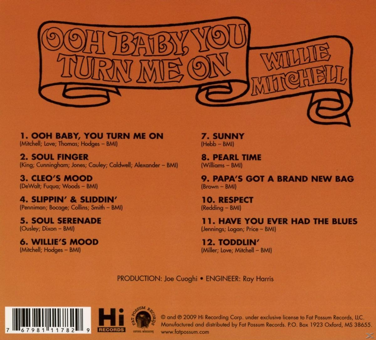 Willie Mitchell - Ooh Baby, You Turn Me On  - (CD)
