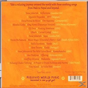 Pochette de CD avec fond orange et titres de chansons au milieu.