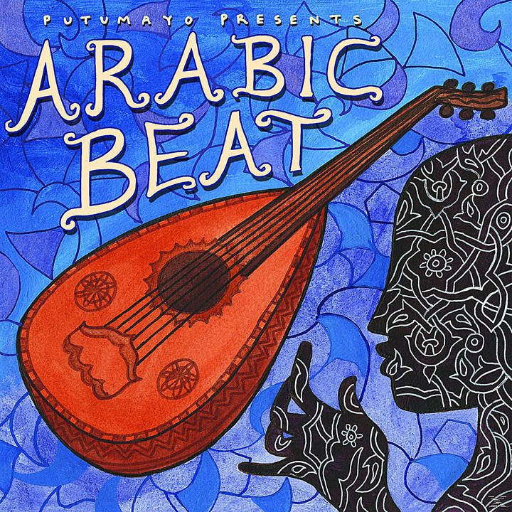 Album borító lanttal, sziluettel és "Arabic Beat" felirattal.