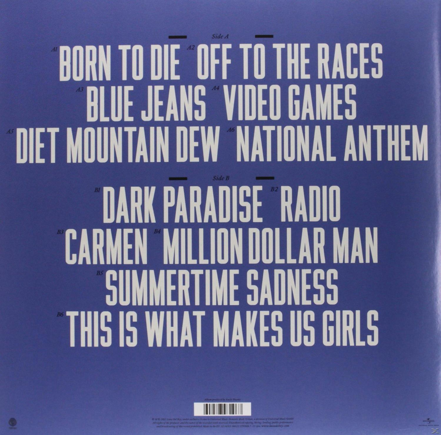 Albumcover mit Songtiteln in Weiß auf blauem Hintergrund.