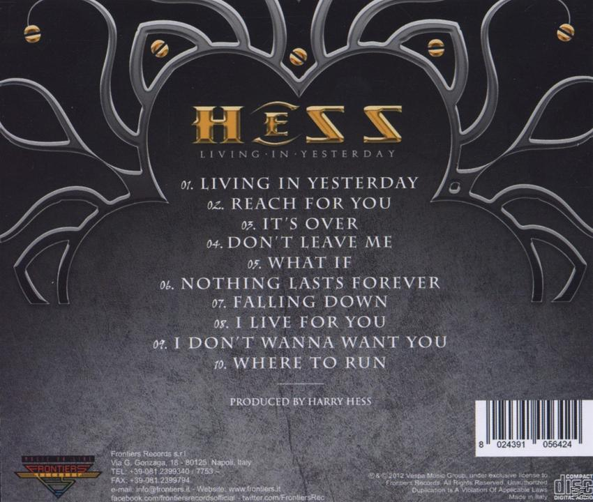 Hess - Living In Yesterday  - (CD)